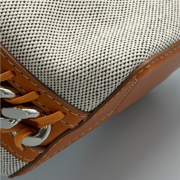 Stella McCartney Frayme Bucket Canvas Bag with Strap - Picture 12 of 14